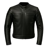 Photo Gallery bi esse - giubbino giacca pelle moto vintage caffè race, completo di protezioni rimovibili (nero, xs) Photo Gallery bi esse - giubbino giacca pelle moto vintage caffè race, completo di protezioni rimovibili (nero, xs)