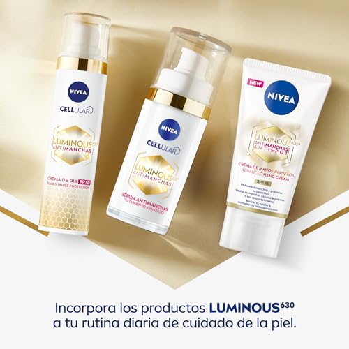 NIVEA Luminous 630 Antimanchas Crema de Manos (1 x 50 ml), crema hidratante con ácido hialurónico, crema nutritiva con protección solar 15 - imagen 7