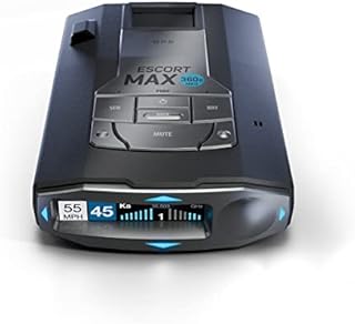 Escort MAX 360c MKII Laser Radar Detector - Dual-Band Wi-Fi and Bluetooth Enabled, 360° Directional Arrows, Exceptional Range, Shared Alerts, Drive Smarter App, Black