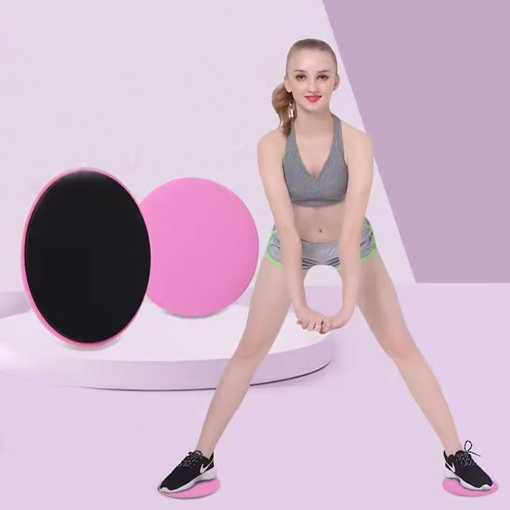 2 Pezzi Core Sliders Fitness Disco Scorrevole Slider Fitness Dischi per Esercizi diesercizi Addominali casa Palestra Tappeto Pavimenti Duri