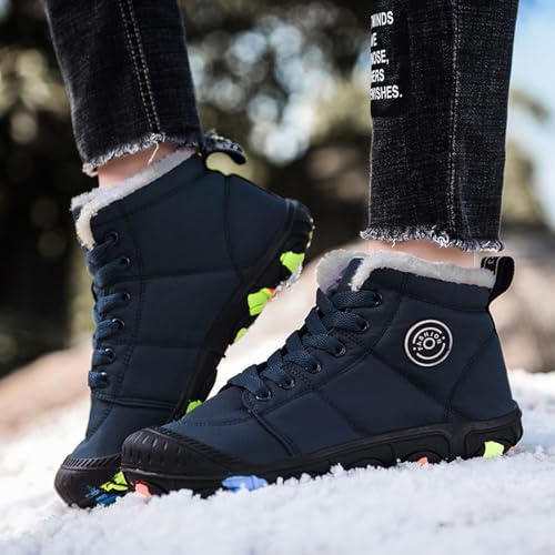 IWIHMIV Kids Snow Boots Boys Girls Winter Boot Warm Short Boots Outdoor Non-Slip Cold Weather Unisex Shoes3