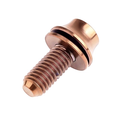 Image of Titanium M5x12mm with Washer Bicycle Water Bottle Cage Bolt 4 Pack