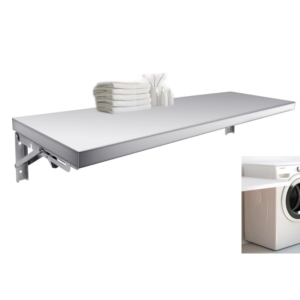 Table à linge pliable durable en acier inoxydable facile à installer au mur