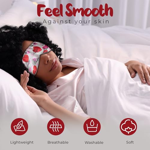 Image of Luxury Elastic Band Sleep Mask - Soft, Lightweight & Ultra Comfort-Perfect for Light Blocking Wake up Radiant (Silver, Adjustable Strap)