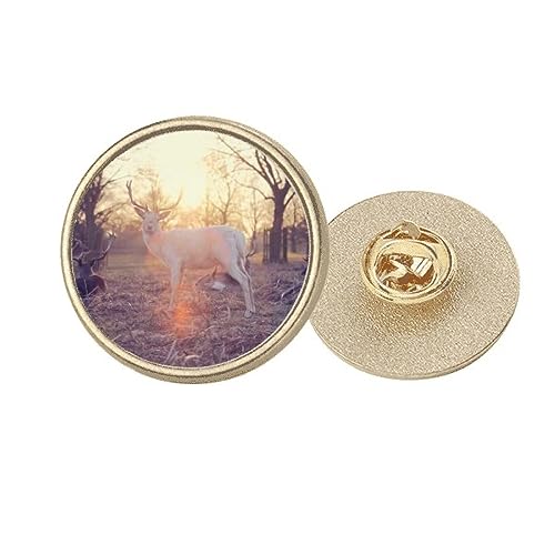 Broche mouton en métal doré forêt et nature, taille M