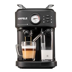 Hafele U-Kaffee Plus Coffee Machine, 15-Bar Pump Pressure, Single/ Double Espresso, Cappuccino & Latte,Removable Milk Tank (600 ml), Seamless Frother System, Thermoblock Technology, 1250W