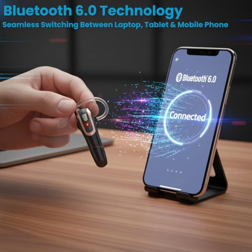 Auricular Bluetooth In Ear con Micrófono y Cancelación de Ruido miniatura 6