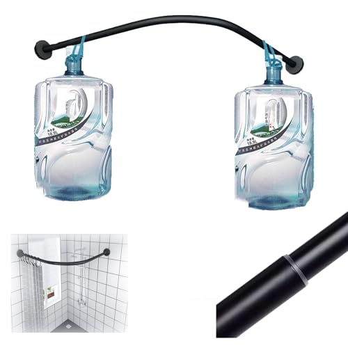 Tringle à rideau de douche d'angle pour une salle de bain moderne