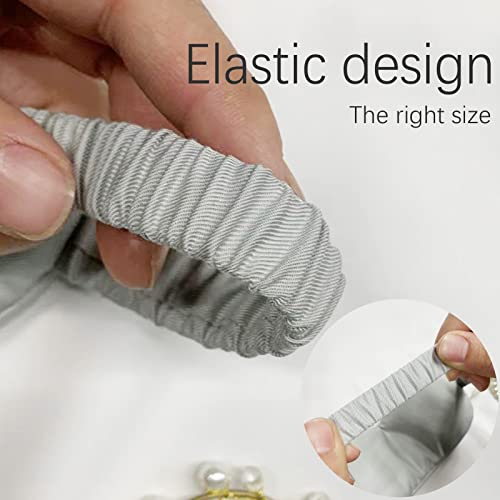 HBHLFZ-Sleep-Mask-Cover-Pack-of-2-Organic-Bamboo-Fiber-Eye-Sleep-Shield-Blinder-Adjustable-Padded-Eye-Masks-for-Sleeping-Night-Shade-Travel-Nap-for-Women-Men-Light-Gray