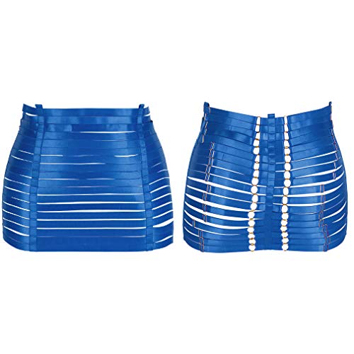 Body Harness for Women Skirt Belt Lingerie cage Leg Strap Punk Gothic Stretchy Fabric Plus Size Waist Belt2