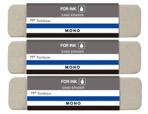 トンボ鉛筆 モノMONO 砂消しゴム ES-512B 3個セット
