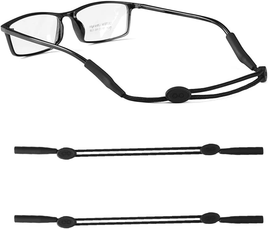 Adjustable Eyeglass Strap | Anti-slip Eyewear String Holder | Neck Band Strap - 2 Pcs