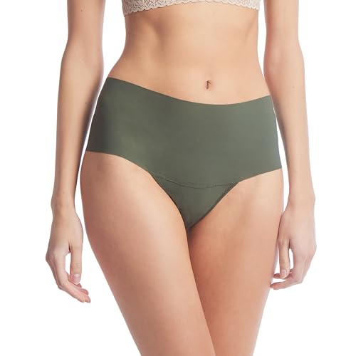 Image of hanky panky - BreatheSoft High Rise Thongs for Women | Microfibre Knit Underwear Panties, Lingerie | Sizes (XS-XL), 3 pack