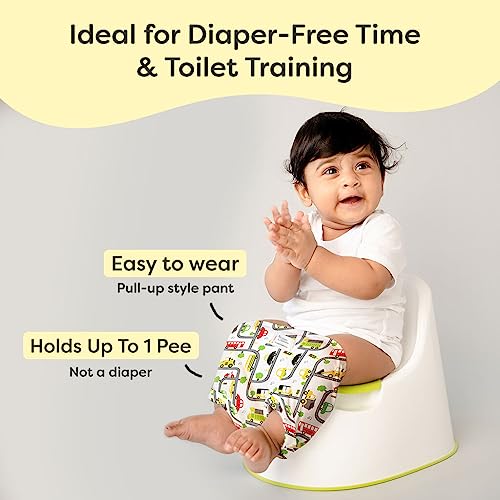 Image of SuperBottoms Padded Underwear For Growing Babies /Toddlers | With 3 Layers Of Cotton Padding & Super DryFeel Layer| Pull-Up For Potty Training & Diaper-Free Time(Striking Whites,Size:1,Pack of 6)