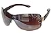 Produktbild Sonnenbrille Damenbrille mit Strasssteinen Brille Monoglas Sportlicher Style Damen M 33 (Braun Gold.)