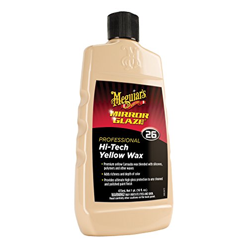 Meguiar’s M2616 Mirror Glaze Hi-Tech Yellow Wax, 16 Fluid Ounces, 1 Pack