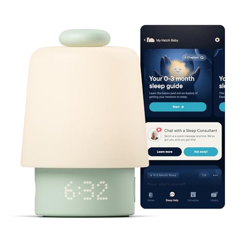 Image of Hatch Baby Sound Machine, Night Light (Mint) | Sleep Support | Registry Essential, Routine Builder, Time-to-Rise Alarm Clock, White Noise, Nursery Stories, Toddler Kids (Wi-Fi)