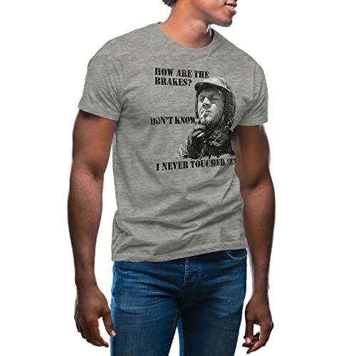 Steve McQueen How are Your Breaks | T-Shirt Gris pour Homme Size M