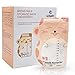 Sacs de conservation du lait maternel 200 ml 60 pièces Sac de conservation vertical pré-stérilisés sans BPA peuvent être réfrigérés et congelés