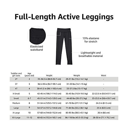 Amazon Essentials Leggings Active Lunghi Bambine e...