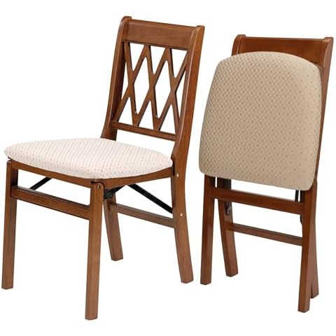 MECO Lattice Back Folding Chair Set of 2 Cover