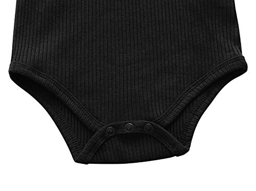 Eledobby Cor Sólida Macacão de Manga Comprida Bebê Menino Abotoado de Macacão Infantil Triângulo Rou