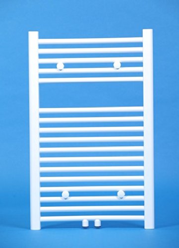 Preisvergleich Produktbild BADHEIZKÖRPER 500x800 mm WEISS GERADE MITTELANSCHLUSS HANDTUCHTROCKNER DESIGNBADHEIZKÖRPER