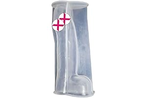 Vrogadso Big Funny Candle Mold Transparent Silicon Mold Black