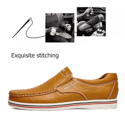 Asifn Men's Casual Driving Loafers Business Leather Men Comfort Shoes Sport Walking Light Moccasin Fashion4
