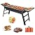 ZMYTHOPIA Charcoal grill foldable Outdoor smokeless foldable barbecue grill Portable grill Camping grill Cold rolled steel Suitable for 3-5 people With portable package 32×9×13in?L×W×H?