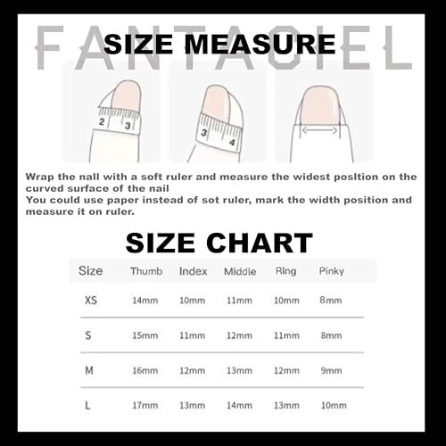 FANTACIEL 10 PCS Handemade Press On Nails Cat Eye Zodiac Design Reusable Square Fake Nails Gemini S