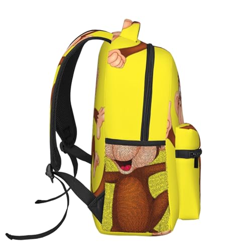 Mochila diaria casual estampada duradera de diseño clásico y compacto 3