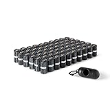 Amazon Basics Sacchetti igienici per cani con dispenser e clip per guinzaglio, inodori, Senza profumazione, 900 pezzi (60 confezioni da 15 sacchetti)