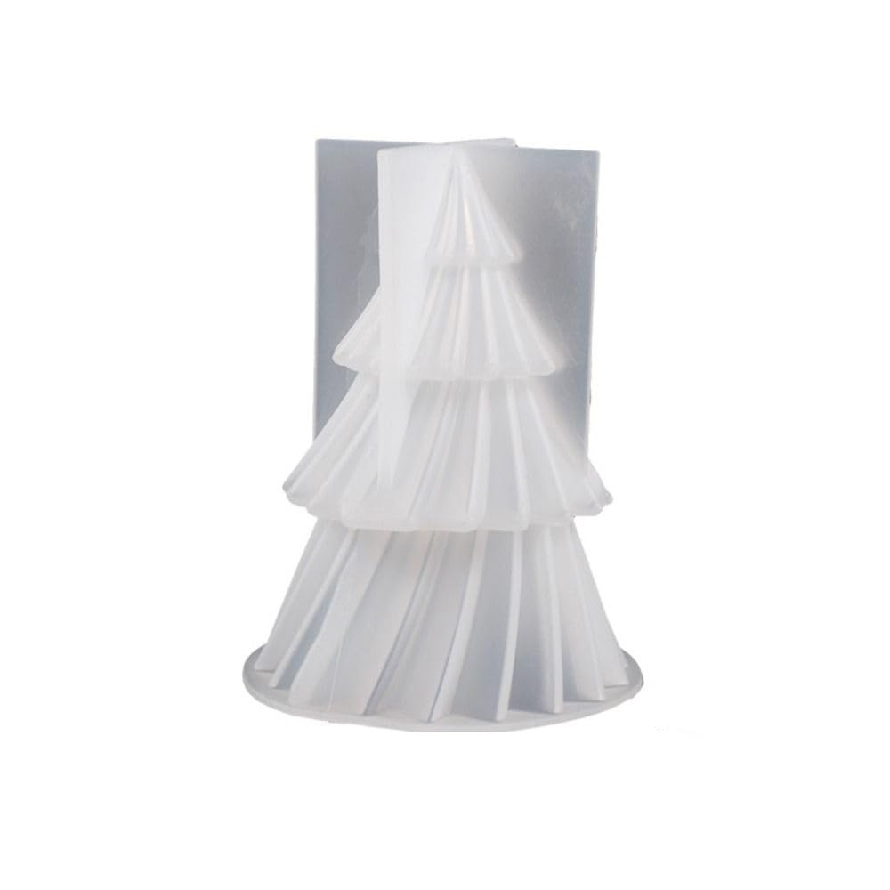 Small Size Christmas Tree Candle Moulds,3D Christmas Tree Silicone Candle Mould DIY Handmade Candle Making for DIY Candle and Soap Making