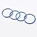 BORUIEN for Camaro Accessories AC Knobs Air Conditioning Outlet Vent Cover Ring Decor for Chevrolet Camaro 2016 2017 2018 2019 2020, Blue Interior Accessory Aluminum 4pcs