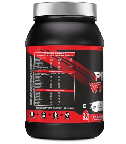 Image of Pro Whey Protein (1Kg / 2.2 lbs Double Chocolate 30 Serving) with 24g Protein, 5.2g BCAA | Muscle Growth |Muscle Recovery| Easy Digestion |4.1g Glutamine for Increase strength & Performance
