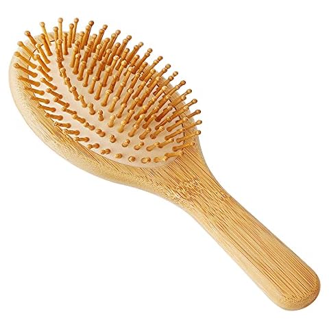 Cepillo de pelo de madera de bambú Mnixy Cover