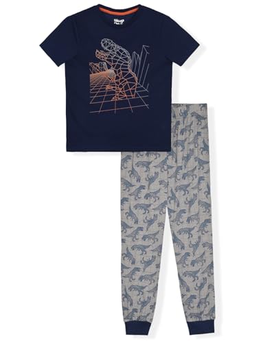 Sleep On It Boys Pajamas Pant and T-Shirt Sets 4 Piece Summer Pajama Bottom and Sleep Shirt Sleepwear Sets for Kids