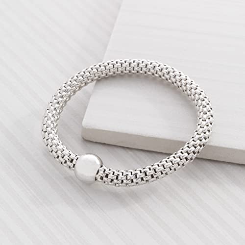 Silpada 'Chic' Sterling Silver Stretch Bracelet, 6 3/4"4