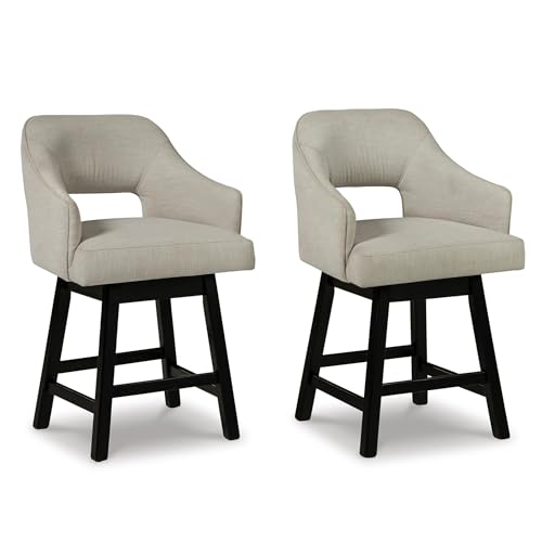 Signature Design by Ashley Swivel Counter Height Bar Stools, Set of 2 - image 1