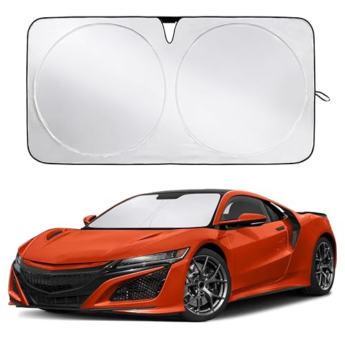 Image of Econour Windshield Sunshade for Acura NSX 2000-2020, 2021, 2022 Sun Visor for Front Window Sun Shade Cover, UV Blocker & Protector, Car Accessories
