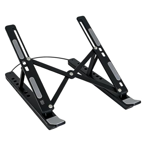 Soporte de estación de acoplamiento para PC portátil – elevador USB plegable con sistema de refrigeración, soporte para PC RGB con estación de acoplamiento – para escritorio en casa monitor de trabajo