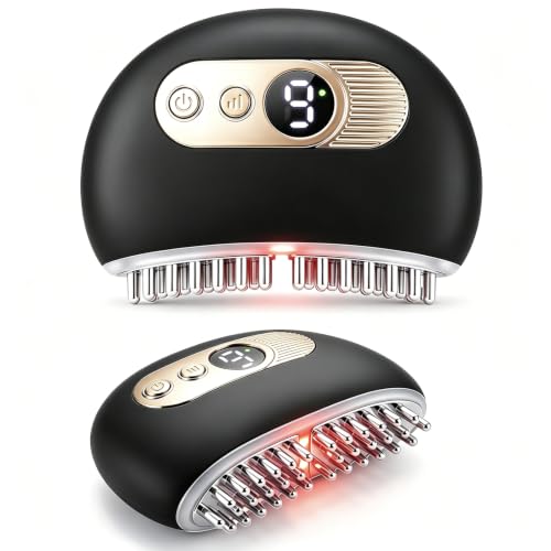 Kinbana TMJ Relief Products Jaw, TMJ Massager with Vibration and Heating, Ergonomic Multi-Needle TMJ Massage Tool for Jaw & Neck Pain, Clenching & Teeth Grinding (Black)