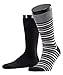 Produktbild ESPRIT Herren Socken Multistripe 2-Pack, Baumwolle, 2 Paar, Schwarz (Black 3000), 39-42