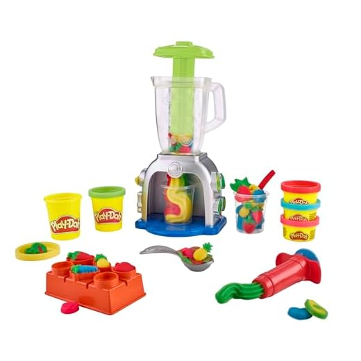Play-Doh - Licuadora de Batidos Coloridos - Set de licuadora de Juguete - Artículos de Cocina de Juguete - Juguetes para Actividades de Manualidades para niños y niñas a Partir de 3 años