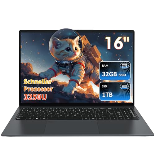 Auusda Laptop 16 Zoll,Dual-Core 3250U Prozessor(Bis zu 3.5GHz),32 GB DDR4 RAM 1TB SSD, 16 Zoll Full HD Display with Kameraverschluss,USBx3,USB Typ C,HDMI,Micro SD Card Slot,Student/Business Notebook Auusda Laptop 16 Zoll,Dual-Core 3250U Prozessor(Bis zu 3.5GHz),32 GB DDR4 RAM 1TB SSD, 16 Zoll Full HD Display with Kameraverschluss,USBx3,USB Typ C,HDMI,Micro SD Card Slot,Student/Business Notebook