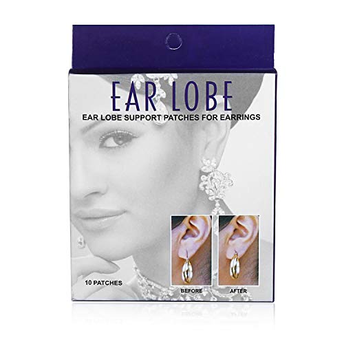 [Earlobe & Accessories] Earlobe Support Patches (Pack of 10 pcs) | for Women and Men | Prevents Earlobe tearing