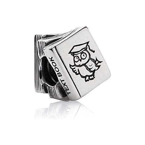 Fit Original Pandora Bracelets 925 Sterling Silver Charm Bead Textbook Graduation Owl Women Bangle Diy Jewelry Gift Cover