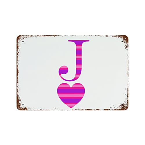 Lettres alphabet cœur vintage de 30x45 cm pour décorer votre cuisine