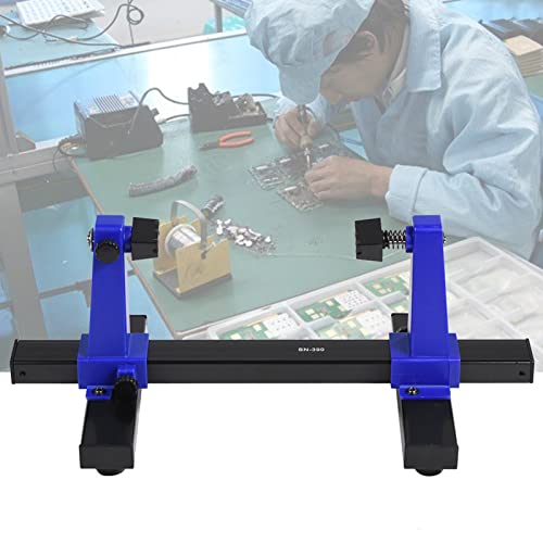 Circuit Board Holder, Adjustable Clamping Kit Frame PCB Soldering Printed Assembly Stand Clamp Repair Tool 360 Degree Rotation Flipping Helping Hand Clamping Desoldering and Rework DIY Working Station